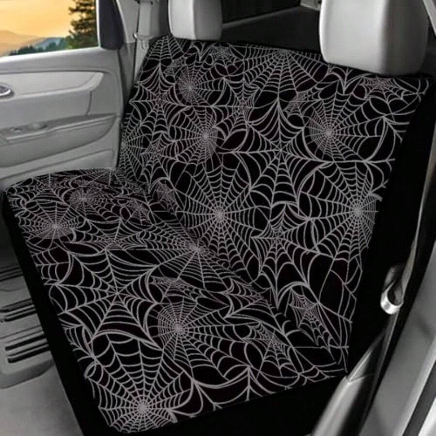 Interior Design Web Free - Black Spider Web Print Car Seat