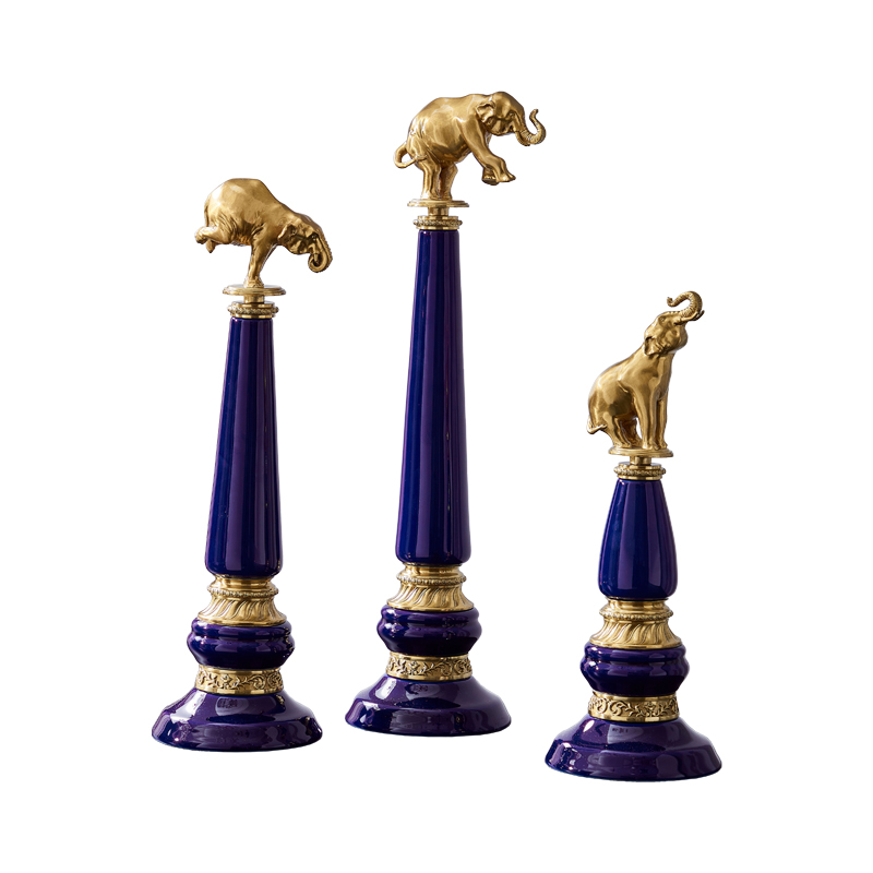 Interior Design Exhibition - Interior Design Exhibition Bronze Elephant Decoration