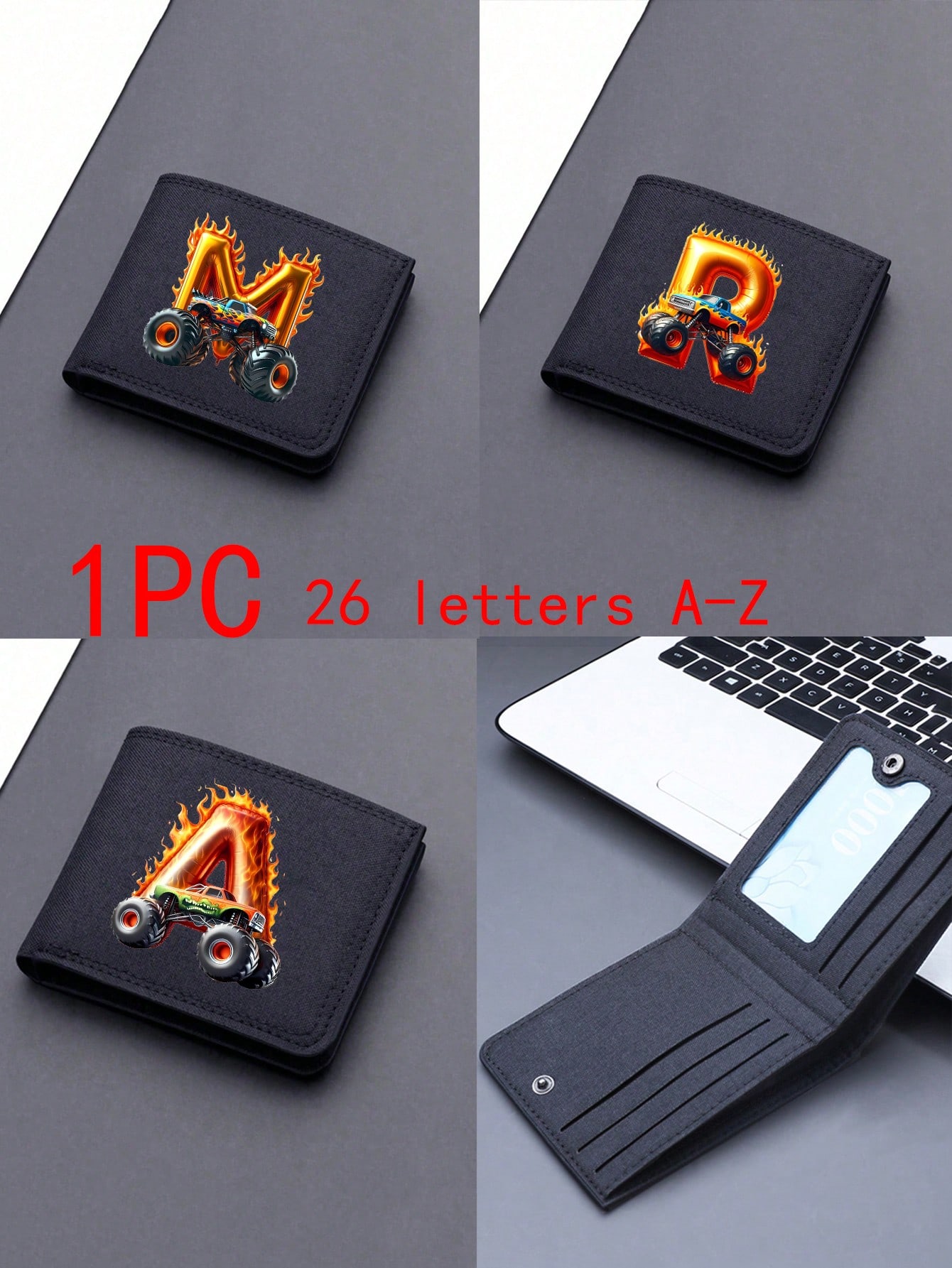 Interior Design School - 1PC This Zip-Close Wallet, Featuring Car