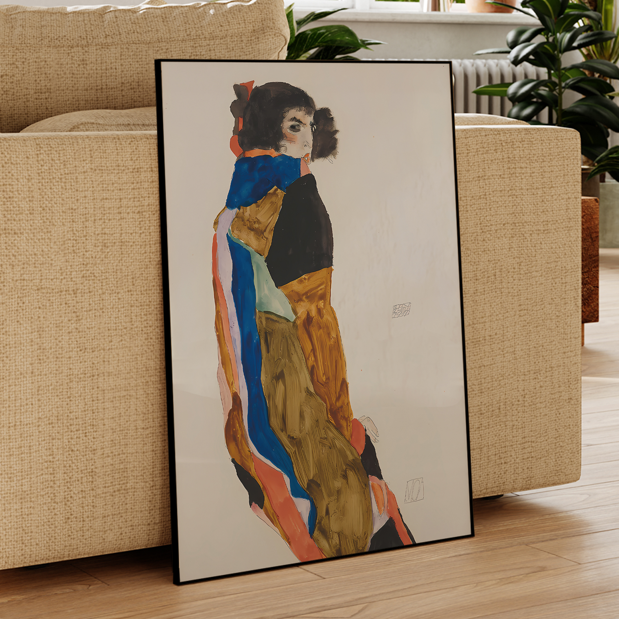 Modern Abstract Egon Schiele M - đánh giá và giá Interior Design Living Room