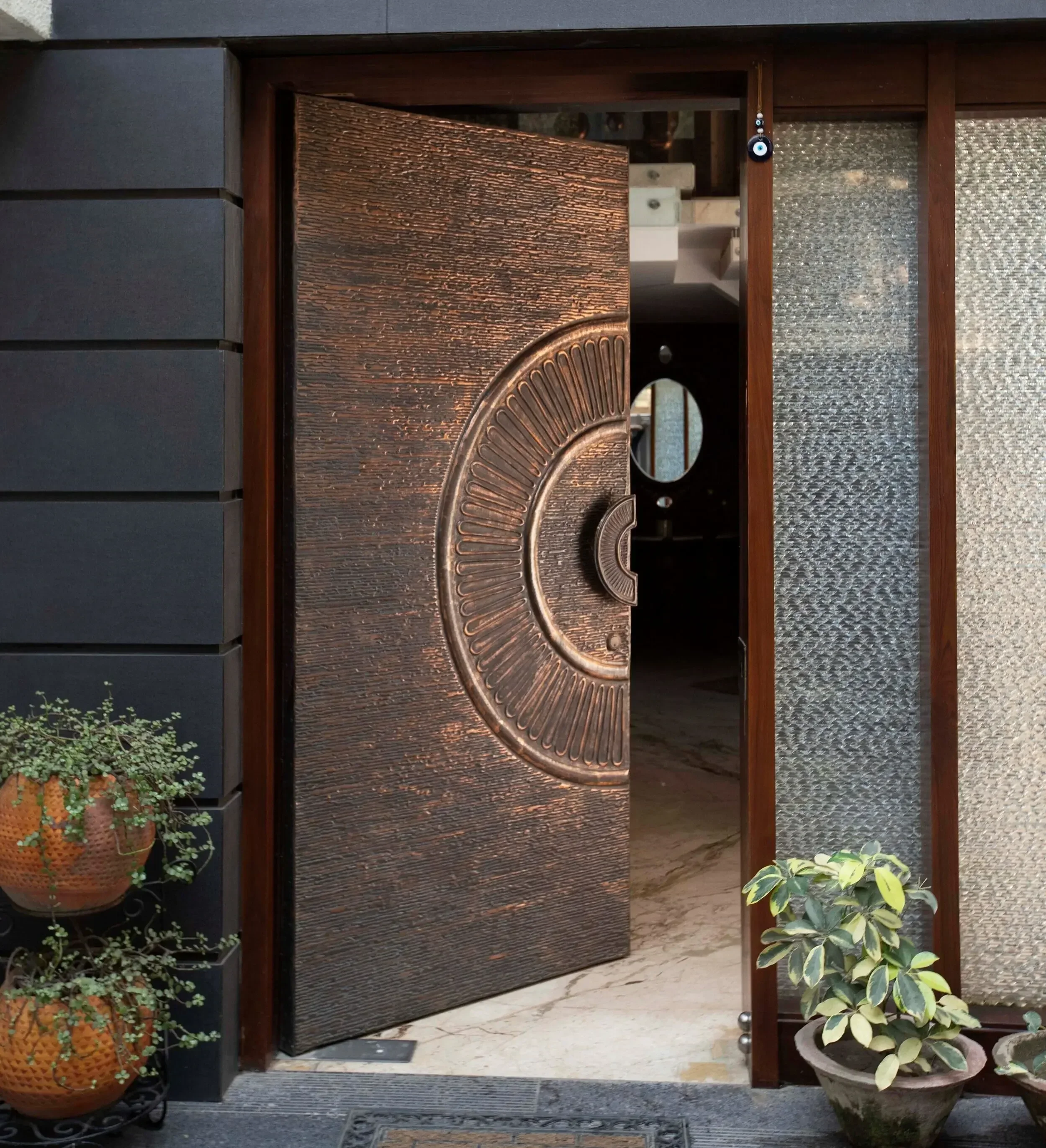 -Modern Design Security Entran - đánh giá và giá Interior Design Organic Modern