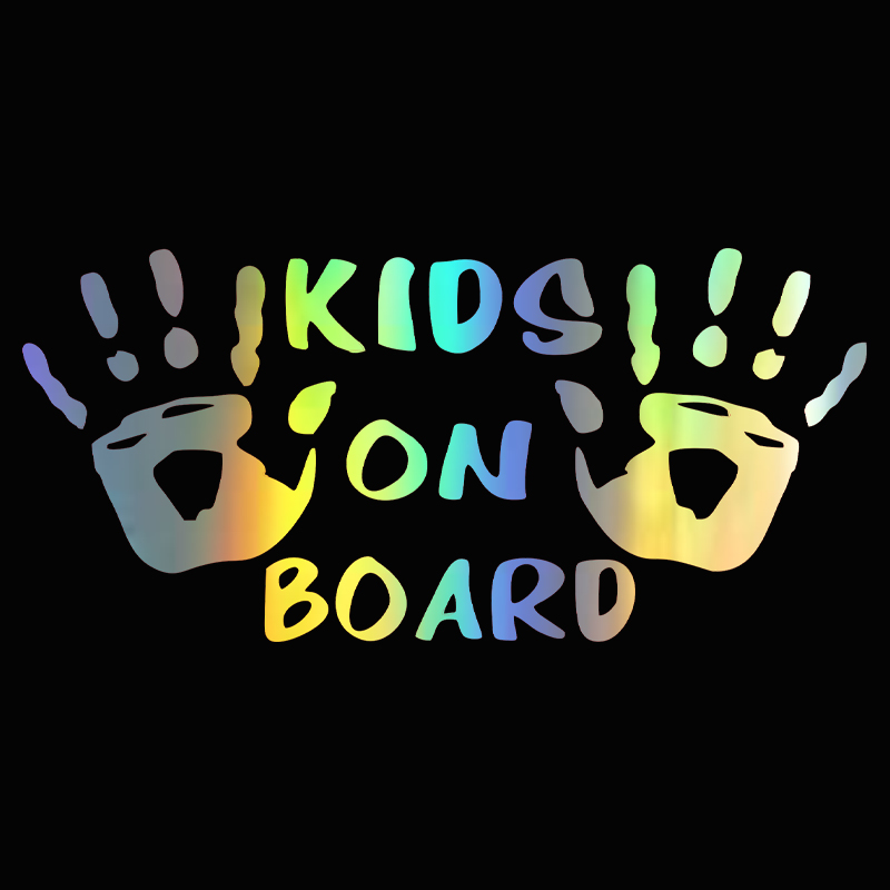 3D Car Sticker KIDS ON BOARD C - đánh giá và giá Interior Design Intern