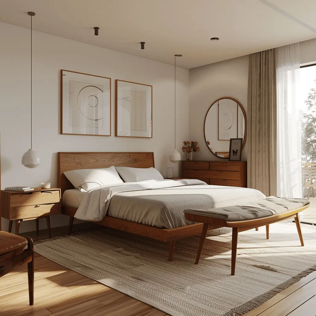 for King Size Bed Frame Custom - đánh giá và giá Interior Design Organic Modern