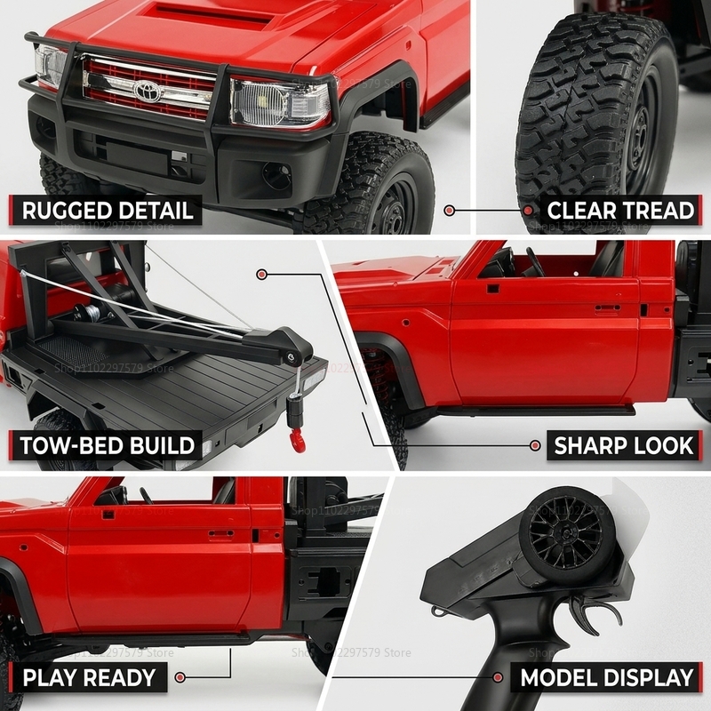 New MN82T RC Crawler 2.4G 4WD  - đánh giá và giá Interior Design Type