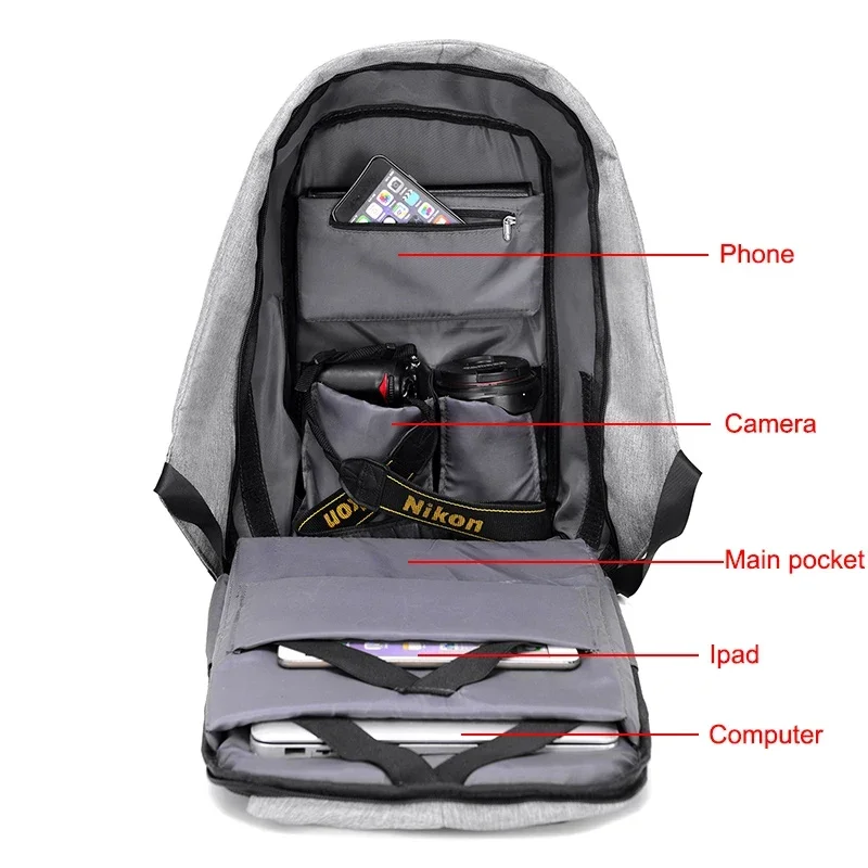 Large Capacity School Backpack - đánh giá và giá Interior Design School