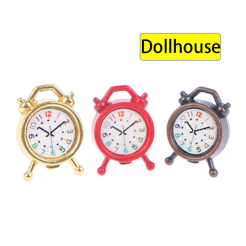 1PC 1:12 Scale Alarm Clock Dol - đánh giá và giá Interior Design Living Room