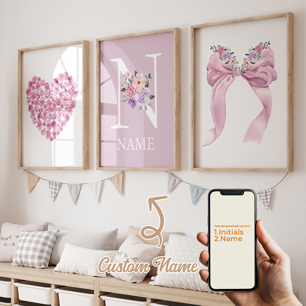 3pcs Personalized Custom Name  - đánh giá và giá Interior Design Living Room