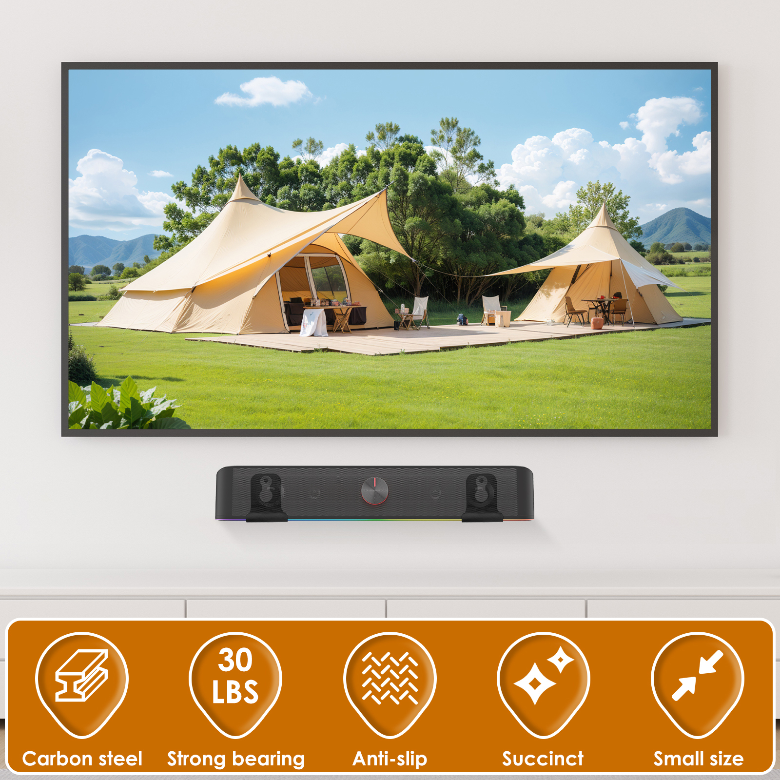2Pcs Soundbar Speaker Stands W - đánh giá và giá Interior Design Living Room