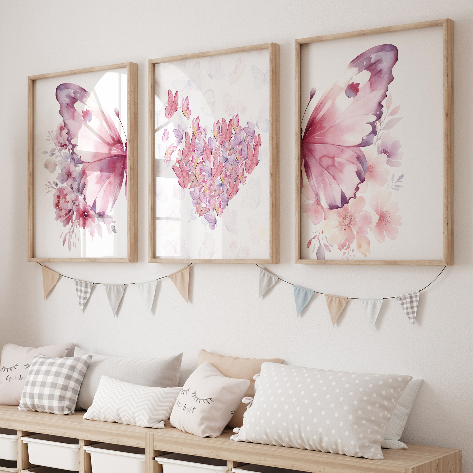 3pcs Cartoon Children Pink Lov - đánh giá và giá Interior Design Living Room